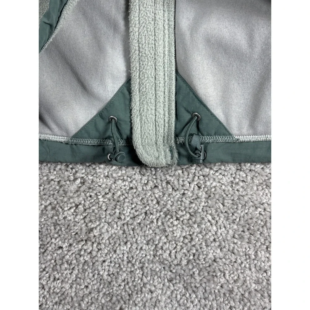 The North Face Fleece Jacket Full Zip Green Gray‎ Men's Size Medium